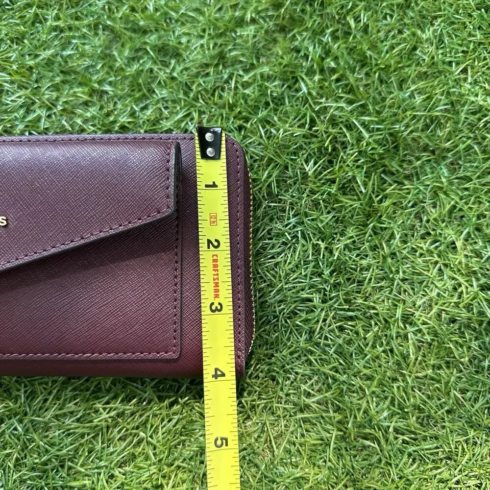 Michael Kors Jet Set‎ Charm Black Leather Large Pocket Travel Wallet Wristlet
